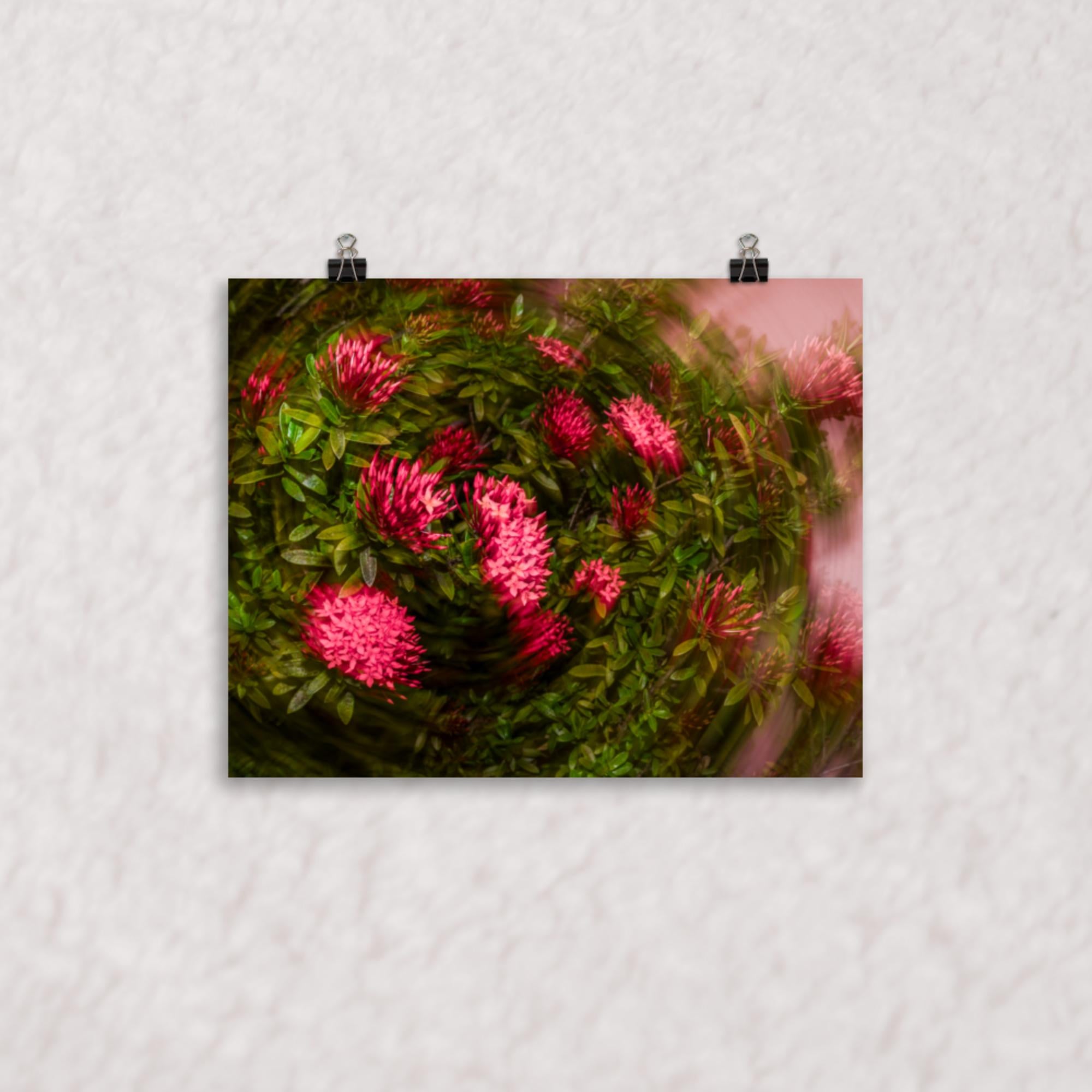Spiraling Blossoms Poster