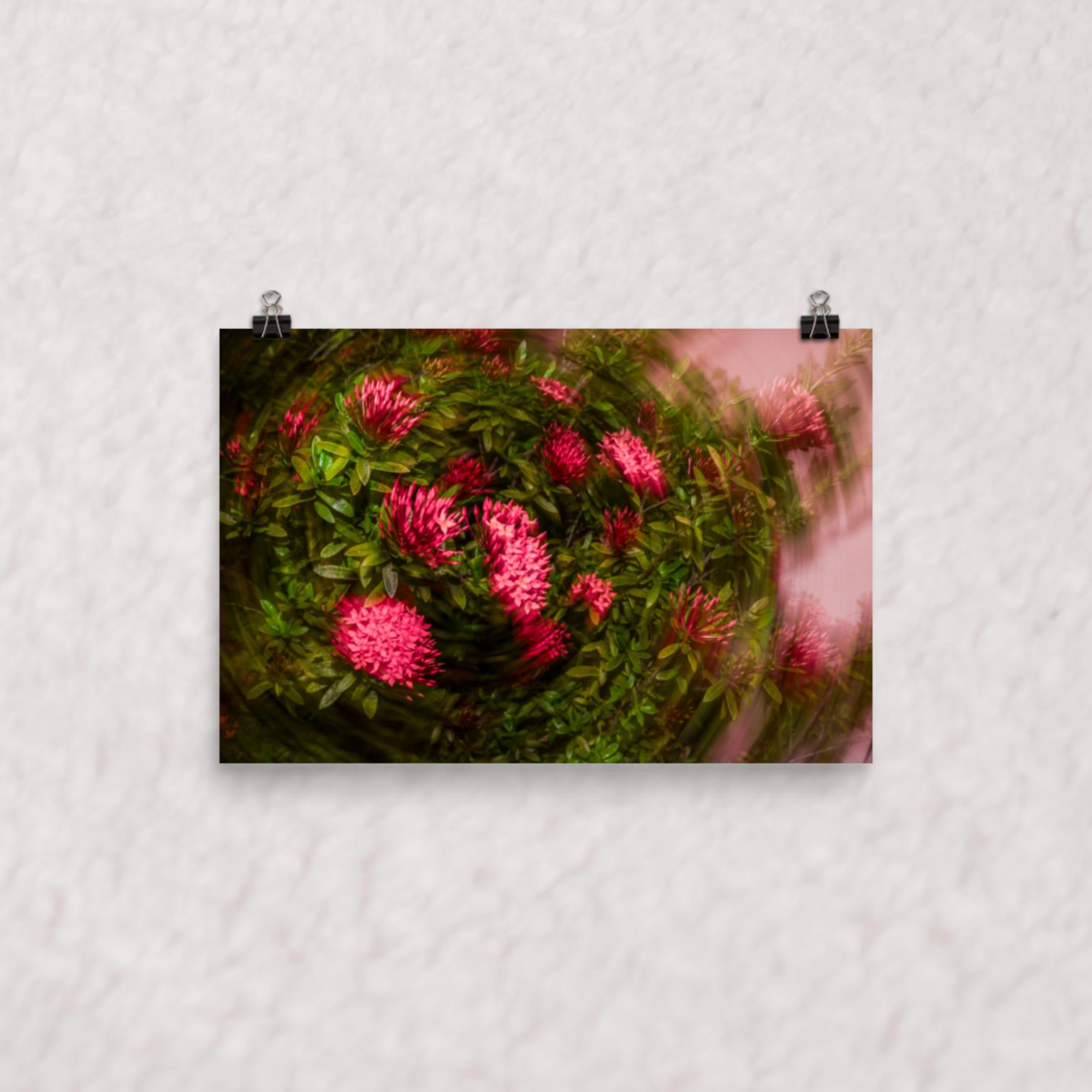 Spiraling Blossoms Poster