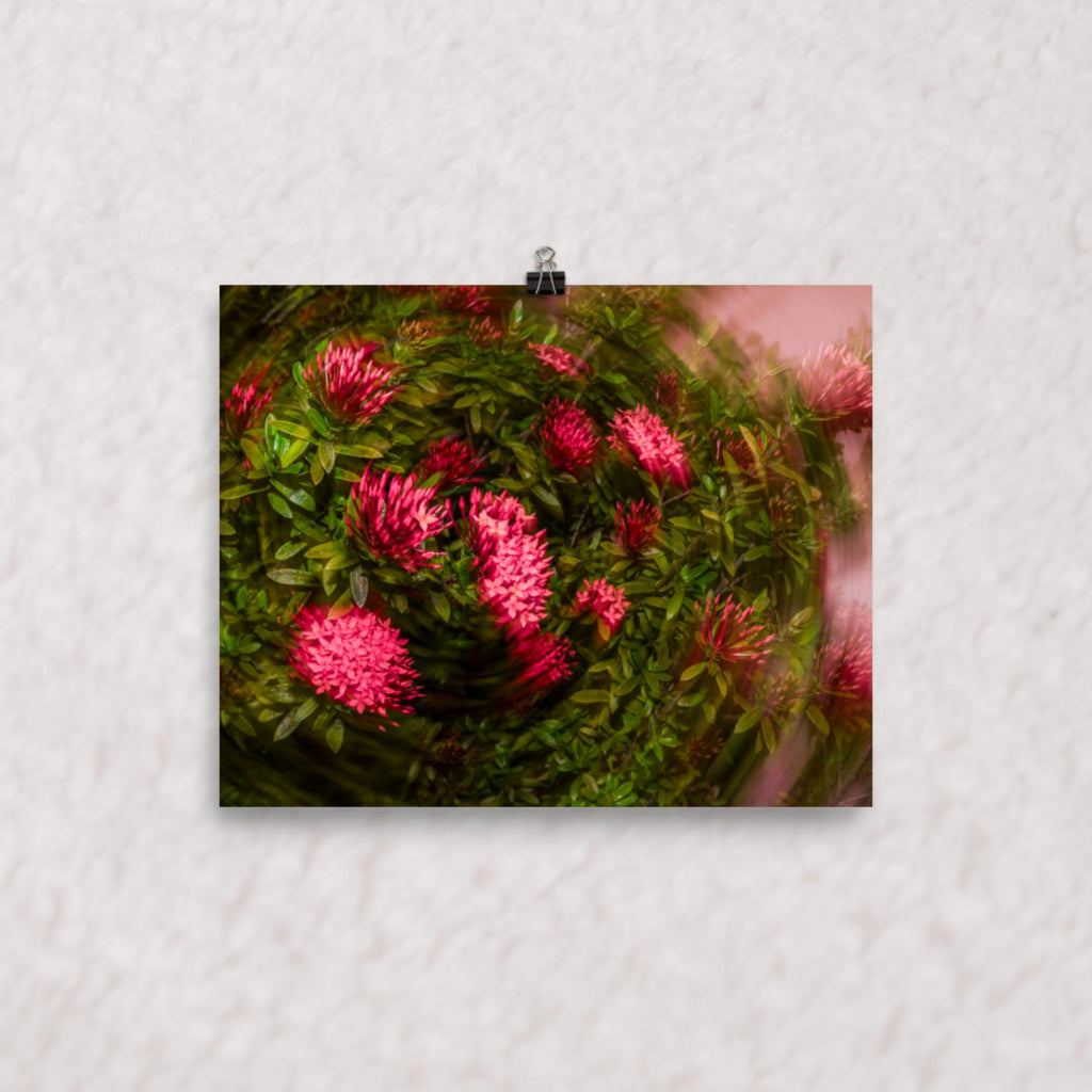 Spiraling Blossoms Poster